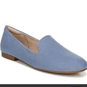 Naturalizer SOUL Alexis Slip-Ons Flats Faux Blue Suede Women’s 6.5 wide NWOT
